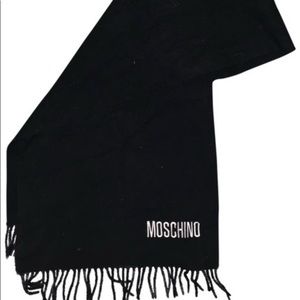 Moschino Logo Wool Scarf
